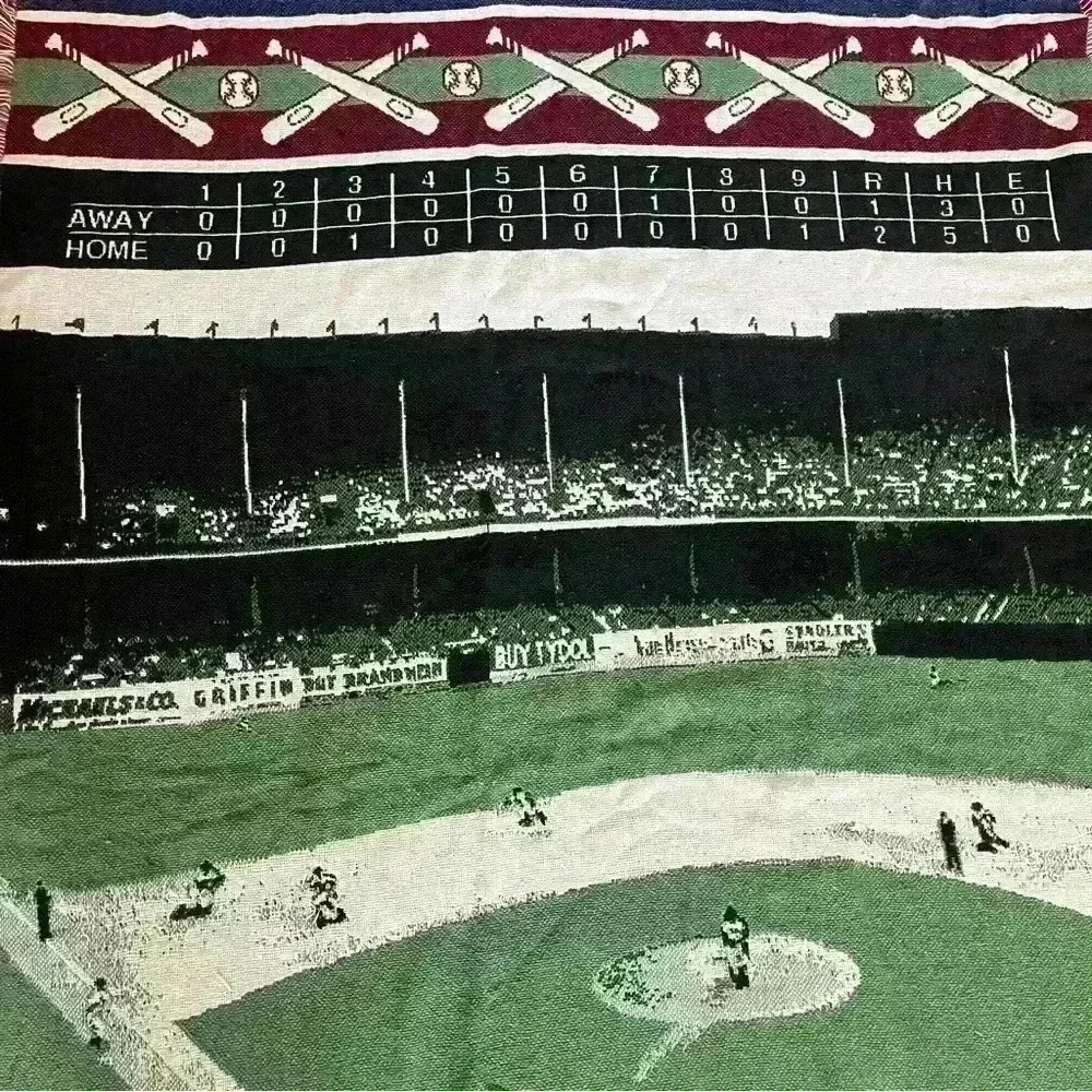 Vintage Baseball Tapestry Throw